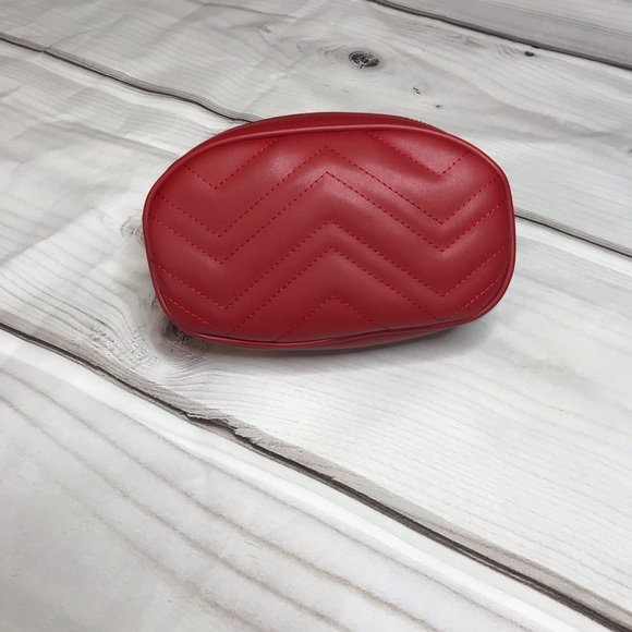Red fanny pack Boston belt bag - Picture 2 of 8